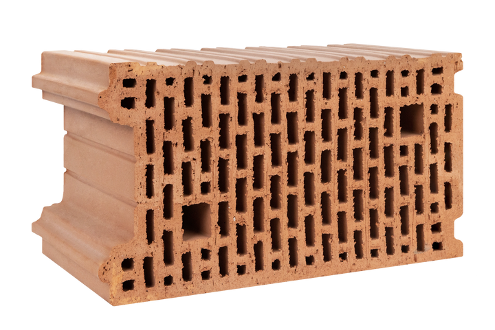 EVOCERAMIC 24 LM - Cărămidă cu locaș mortar și elemente de ghidaj