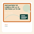 DISTANTIERI TIP LAMELA DE LA 15 CM PANA LA 70 CM