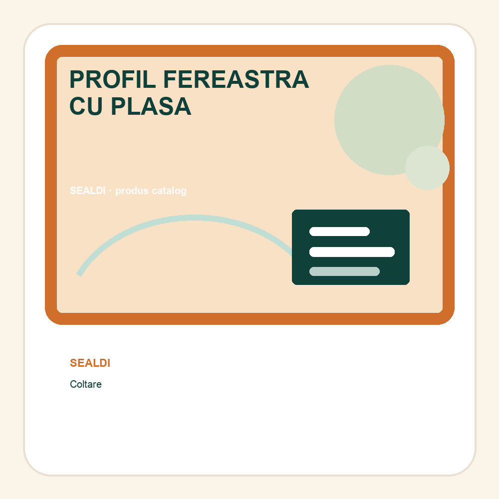 PROFIL FEREASTRA CU PLASA