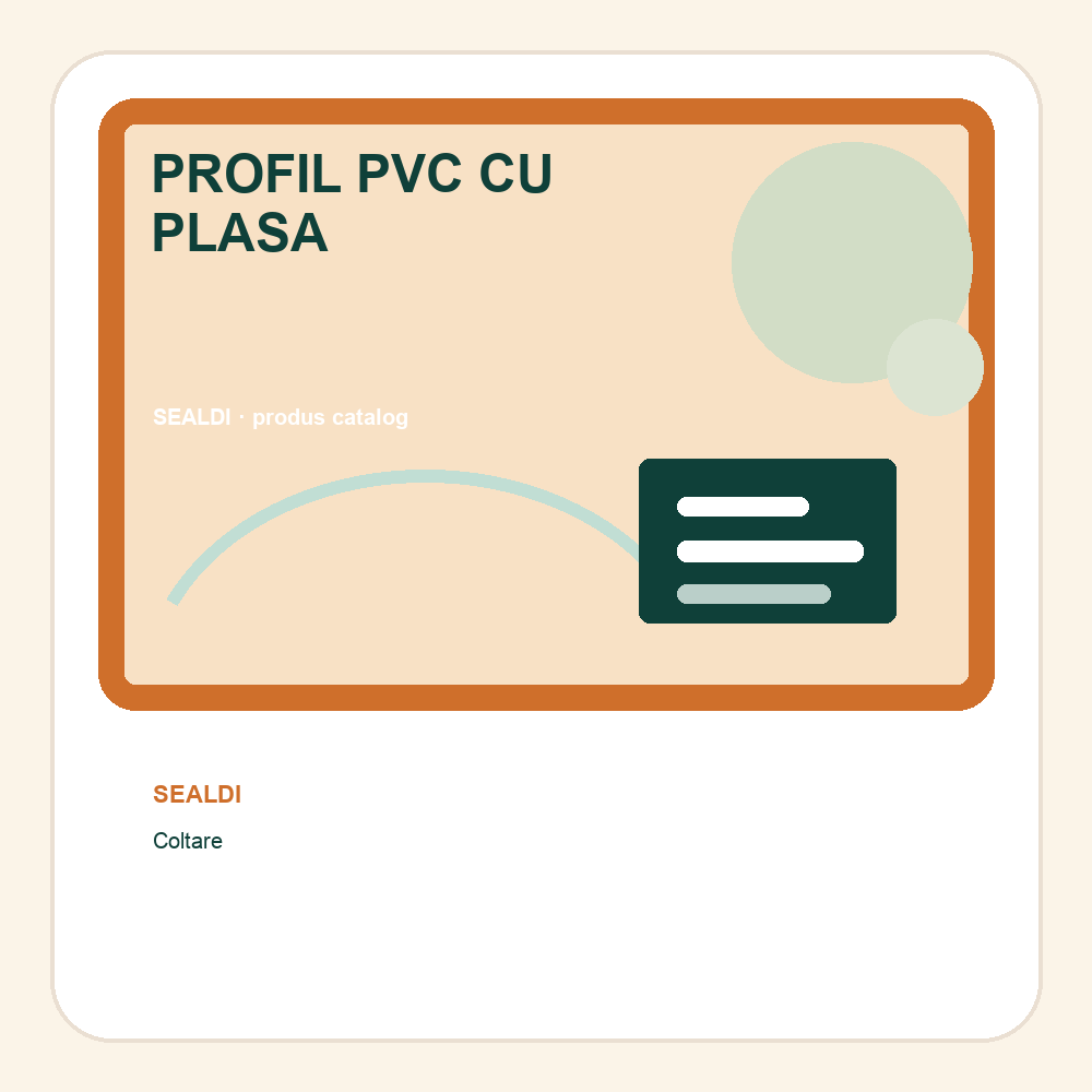 PROFIL PVC CU PLASA